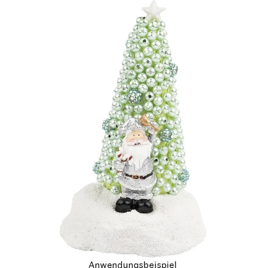 Deko-Figuren, Weihnachtsmänner, 7,5cm, 4 Stück