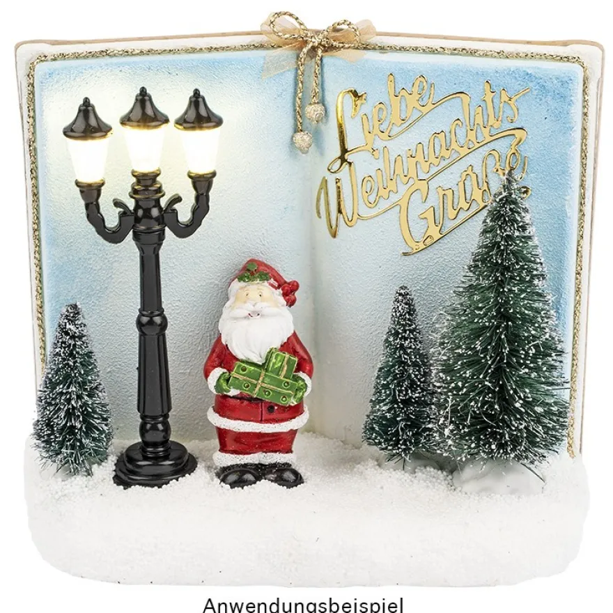 Deko-Figuren, Weihnachtsmänner, 7,5cm, 4 Stück