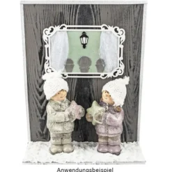 Deko-Figuren, Winterkinder, 15cm hoch, 2 Stück