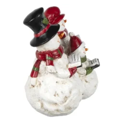 Deko-Figur, Schneemannfamilie, 13cm x 14cm x 10cm