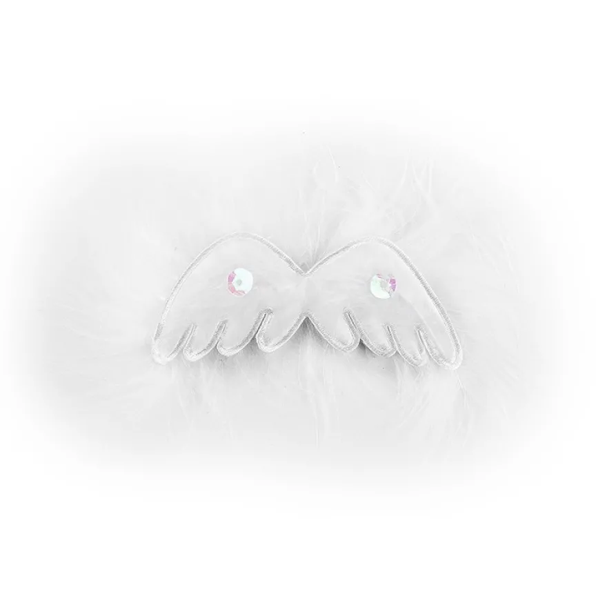 Deko-Flügel, 3cm x 8 cm, weiß, 3 Stück