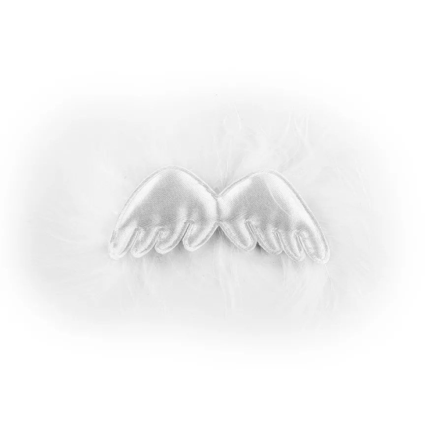 Deko-Flügel, 3cm x 8 cm, weiß, 3 Stück
