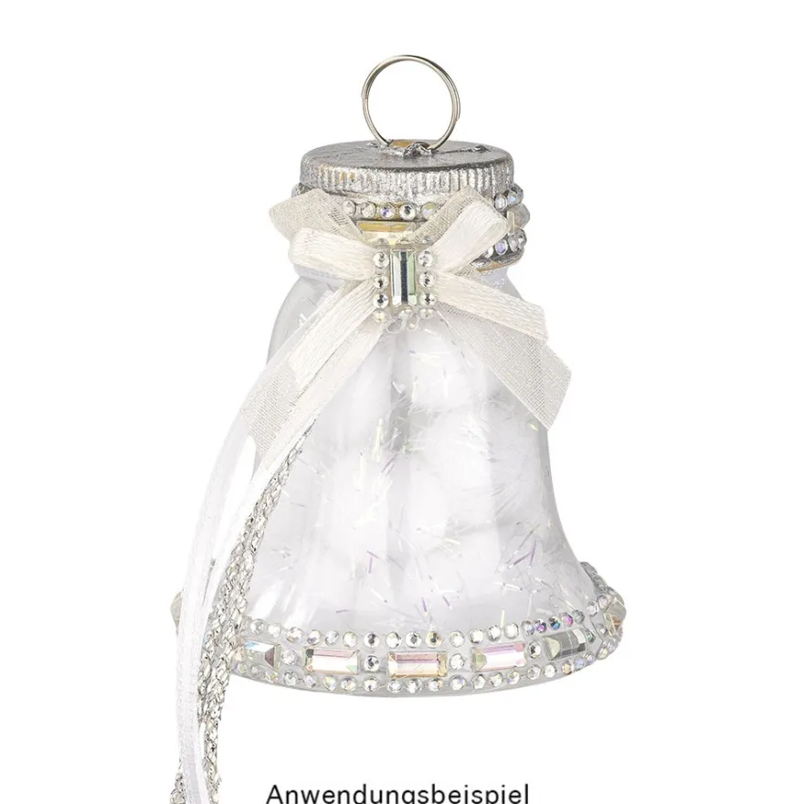Deko-Formen, Rohlinge, zum Befüllen, Stern, Tannenbaum, Glocke, Tropfen, transparent, 4 Stück