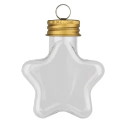 Deko-Formen, Rohlinge, zum Befüllen, Stern, Tannenbaum, Glocke, Tropfen, transparent, 4 Stück