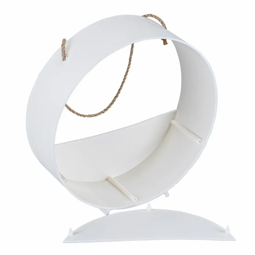 Deko-Gefäß Blumenampel, Ø19,1cm, 6,4cm tief, Rohling, zum Aufhängen oder Aufstellen, weiß