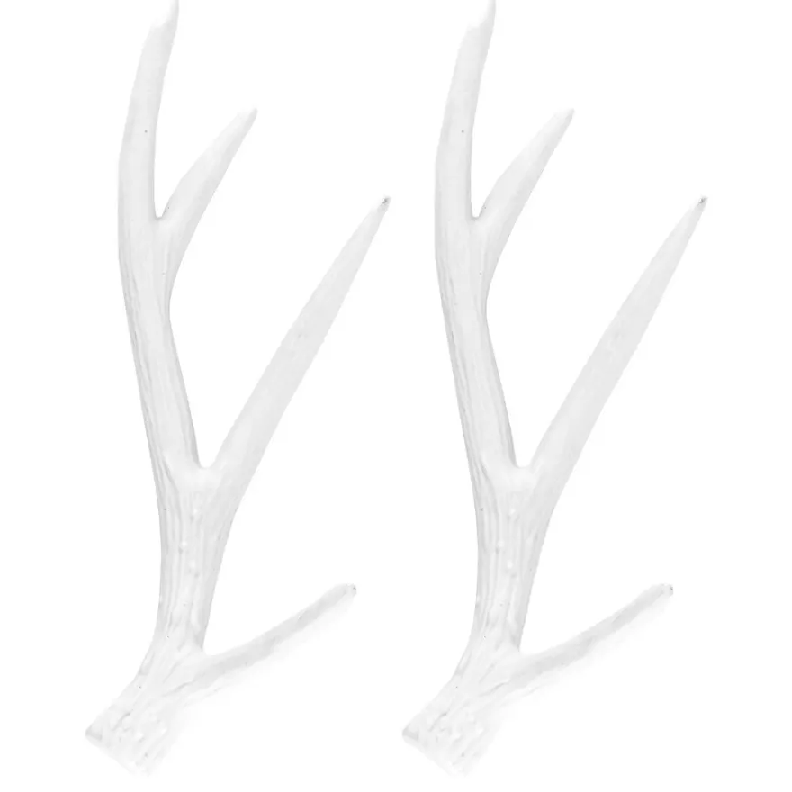 Deko-Geweihe, Rohlinge, 20cm x 8cm, 2 Stück