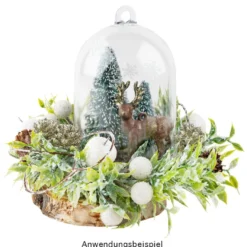 Deko-Glocken, Ø 7,8cm, 11cm hoch, mit abschraubbarem Boden, 2 Stück