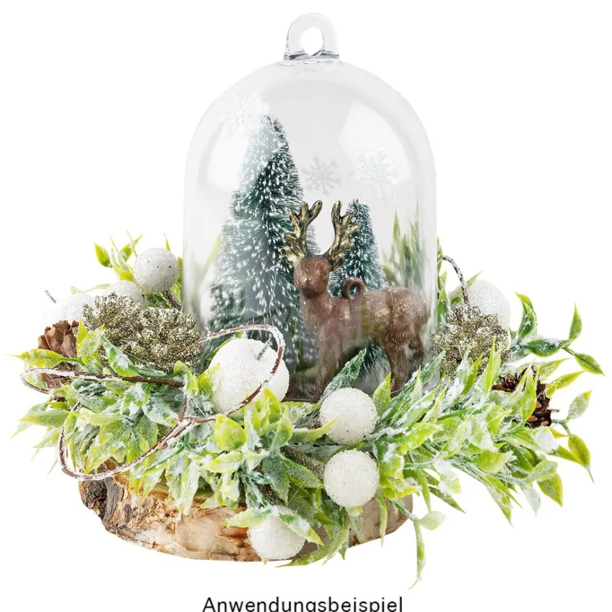 Deko-Glocken, Ø 7,8cm, 11cm hoch, mit abschraubbarem Boden, 2 Stück