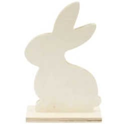 Deko-Hase aus Holz zum Aufstellen, 21,6cmx 12,5cm x 4,3cm