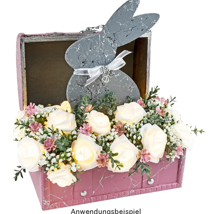 Deko-Hase aus Holz zum Aufstellen, 21,6cmx 12,5cm x 4,3cm