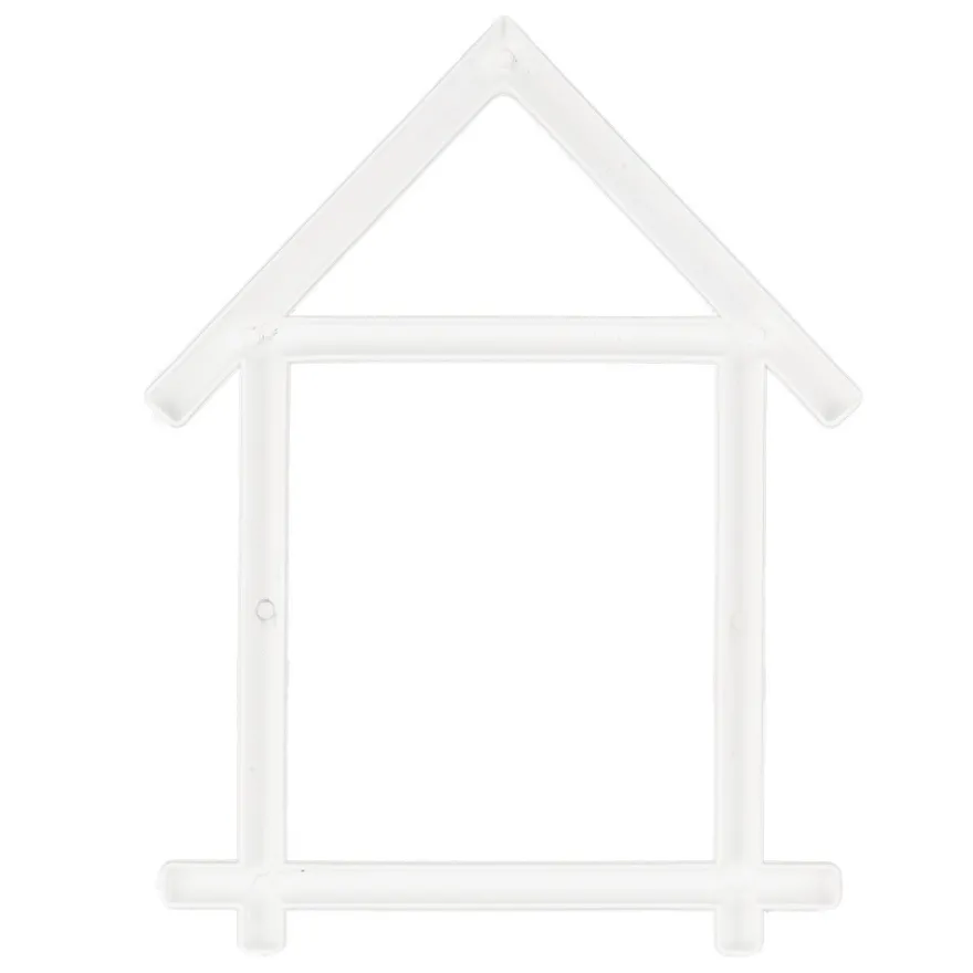 Deko-Hausrahmen, Rohlinge, 15,5cm x 21cm, 6 Stück