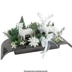 Deko-Hirsche 3, Rohlinge, 12cm x 14,5cm x 25cm, mit Öse zum Aufhängen, 3 Stück