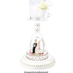 Deko-Hochzeitspaar, Steinharz, 5 cm, Design 1