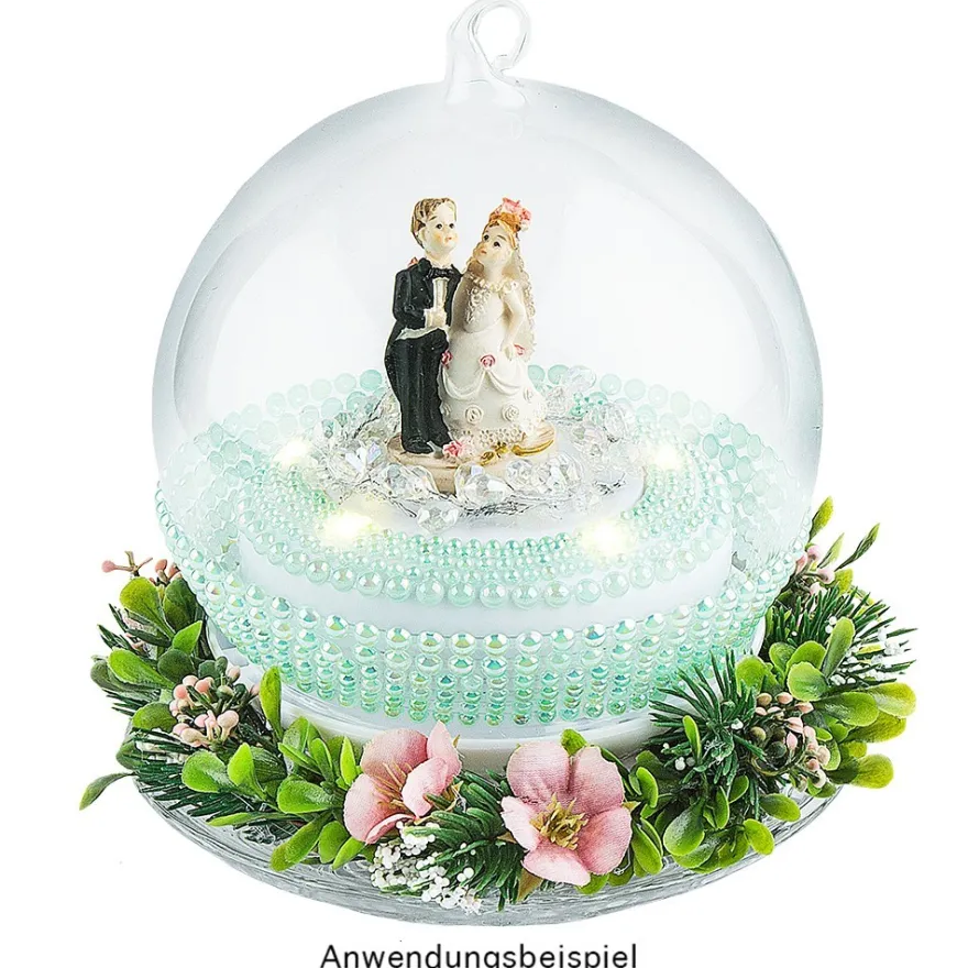 Deko-Hochzeitspaar, Steinharz, 5 cm, Design 1