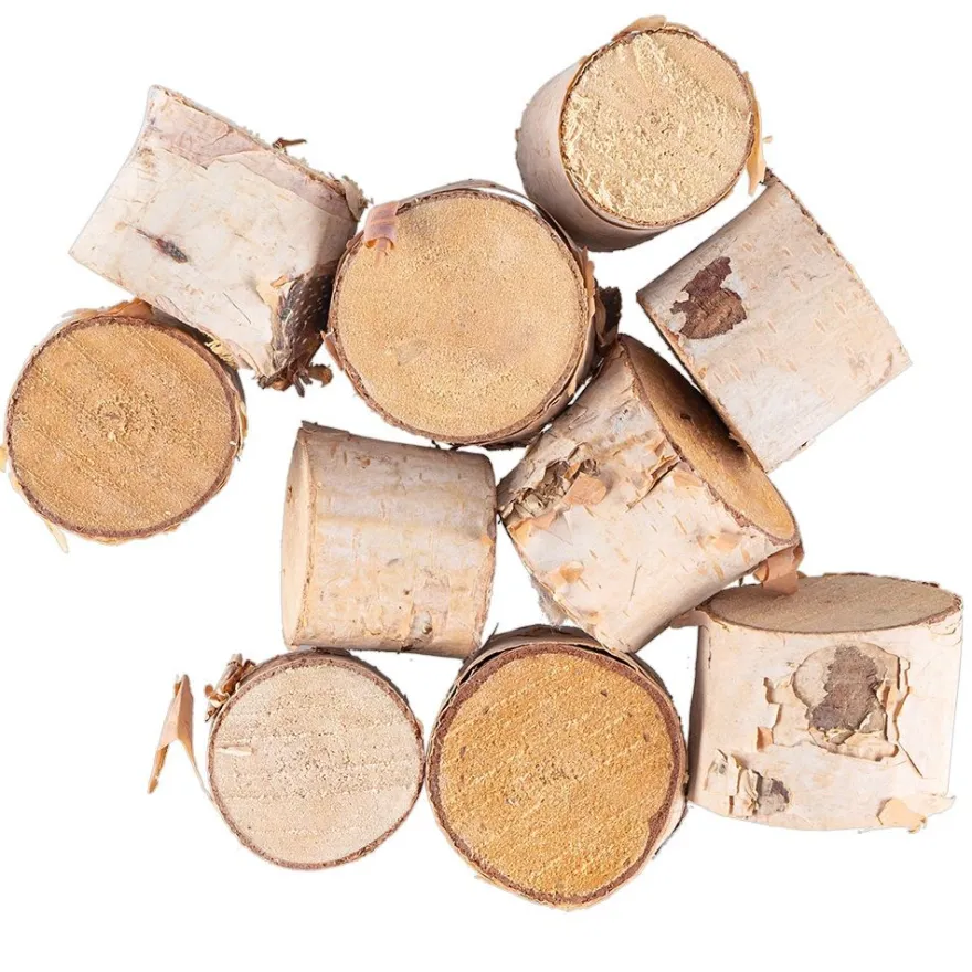 Deko-Holzstämme 2, Ø1,8cm bis 3cm, 1,7cm bis 2cm lang, 10 Stück