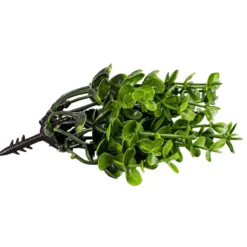 Deko-Kanne mit Floristik, 12,6cm x 10,5cm x 7,2cm, Rohling, weiß