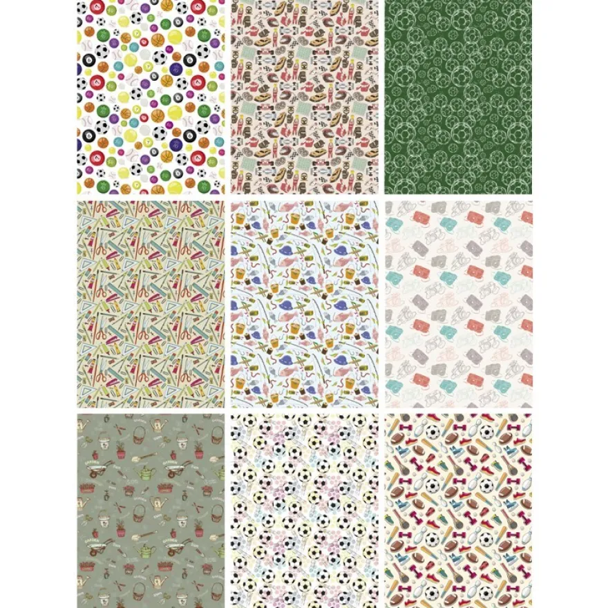 Deko-Karton, Hobby, DIN A4, 9er Set