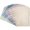 Deko-Karton, Pearl, Blumen, DIN A4, 5 verschiedene Farben, 20 Bogen