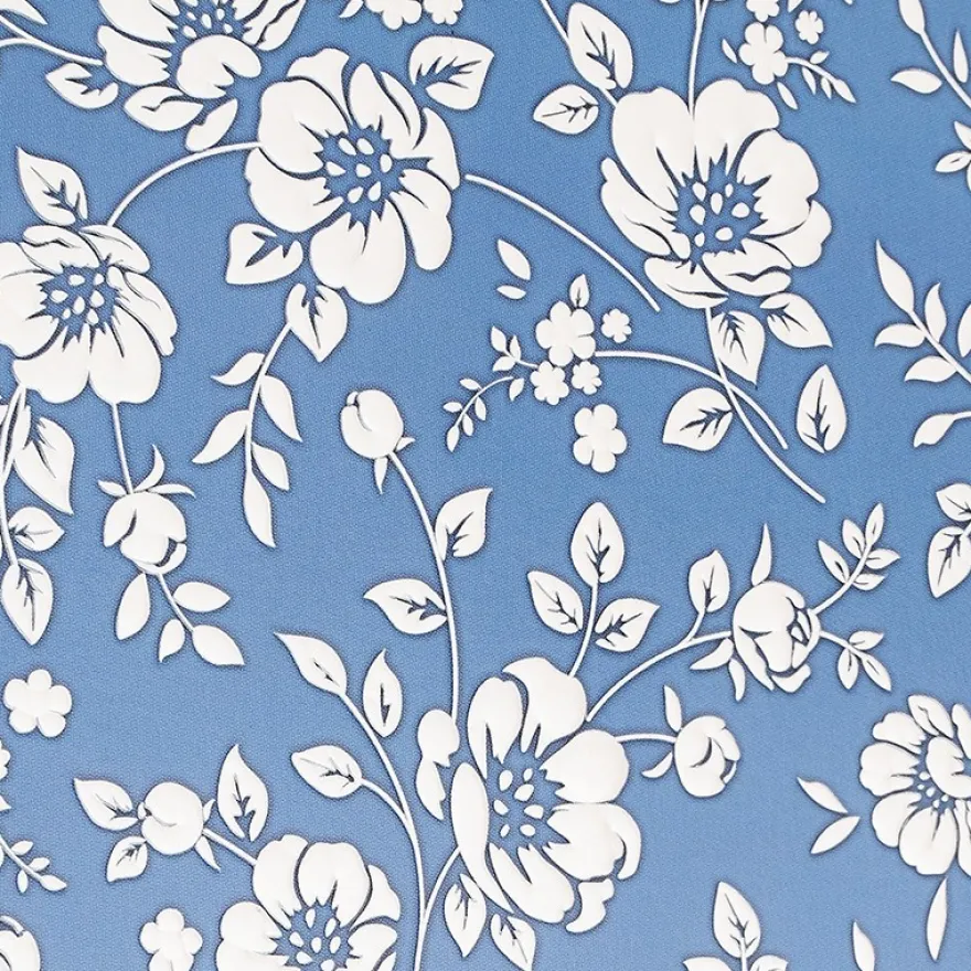 Deko-Karton, Pearl, Blumen, DIN A4, 5 verschiedene Farben, 20 Bogen