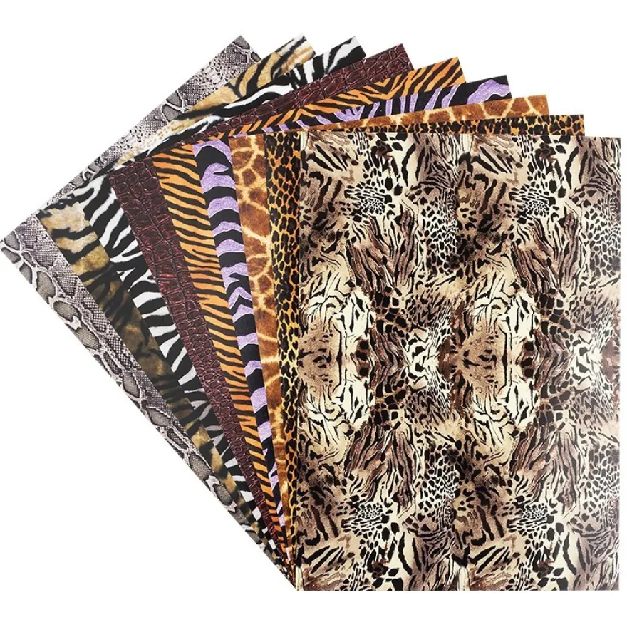 Deko-Karton Set "Animal Print", DIN A4, 9 Bogen