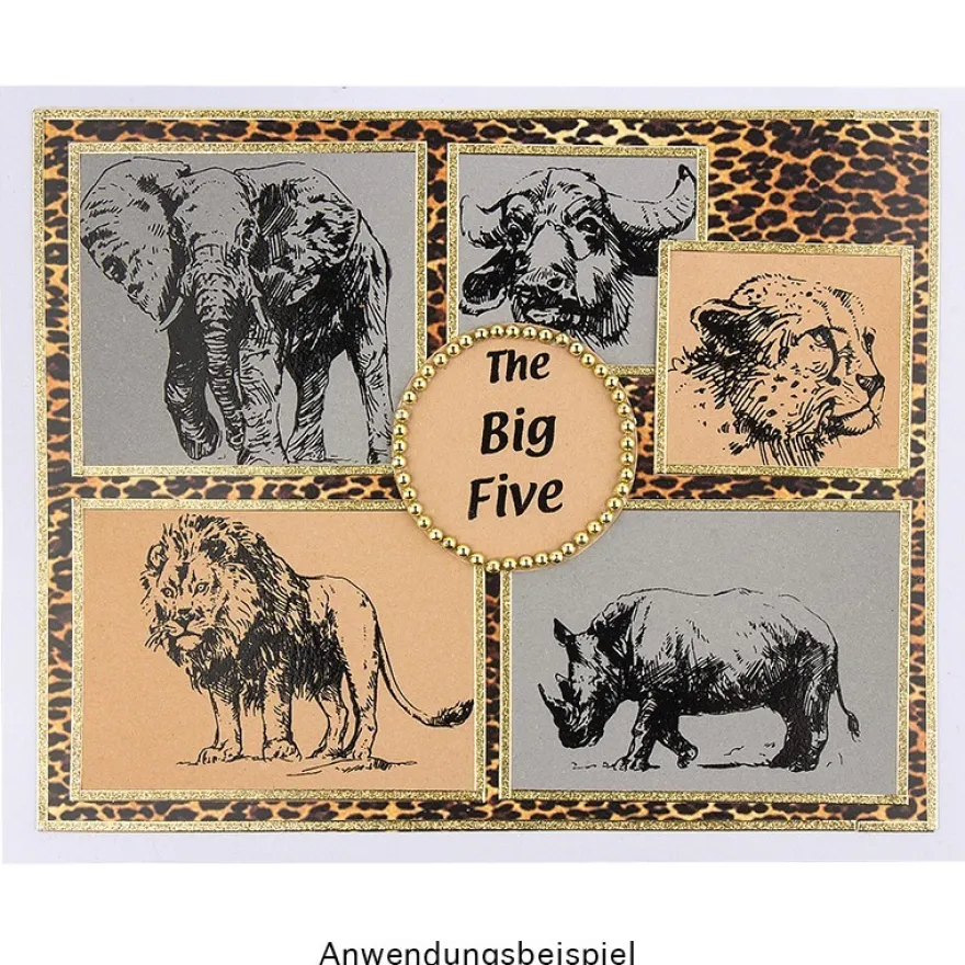 Deko-Karton Set "Animal Print", DIN A4, 9 Bogen