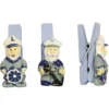 Deko-Klammern, 3,5 cm, Seemann-Design, 10er Set