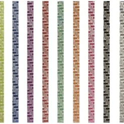 Deko-Klebeband, geprägt, 10mm x 5m, 10er Set