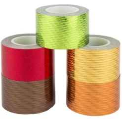 Deko-Klebeband, Laserpoints warm, 30mm x 5m, 5 Rollen
