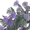 Deko-Kranz, Design 3, innen: Ø 9,5cm, außen: Ø 23cm, mit violetten Blüten und Knospen