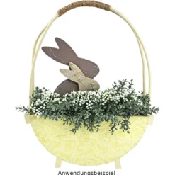 Deko-Kranz, Design 7, innen: Ø 11cm, außen: Ø 25cm, mit weißen Knospen