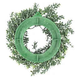 Deko-Kranz, Design 2, innen: Ø 9,5cm, außen: Ø 25cm, mit weißen Knospen
