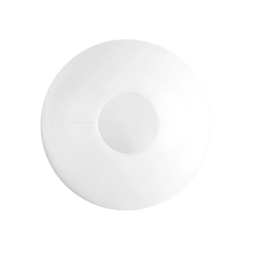 Deko-Kugeln aus Kunststoff, mit runder Öffnung, Ø12cm, weiß, 2 Stück