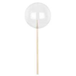 Deko-Kugeln, Ø 5cm, Rohlinge, transparent, inkl. Aufhänger & Holzstäbe, 25 Stück