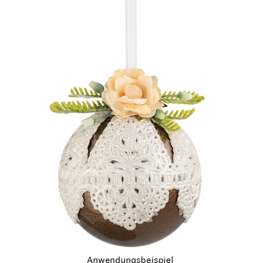 Deko-Kugeln, Ø 5cm, Rohlinge, transparent, inkl. Aufhänger & Holzstäbe, 25 Stück