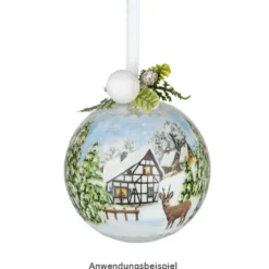 Deko-Kugeln, Ø 5cm, Rohlinge, transparent, inkl. Aufhänger & Holzstäbe, 25 Stück