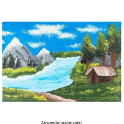 Deko-Leinwände auf Staffeleien, 2 Stück