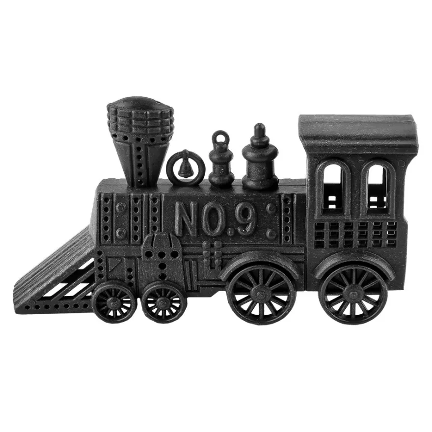 Deko-Lokomotiven, Rohlinge, 12cm x 6cm x 3cm, 3 Stück