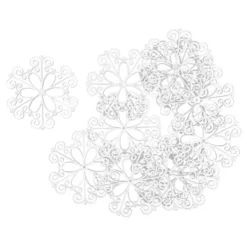 Deko-Ornamente, Rohlinge, 11,5cm x 11,2cm, 11 Stück