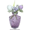 Deko-Osterzweige, Eier & Beeren 2, mit violett- & mintfarbenen Eiern & Beeren, 2 Stück