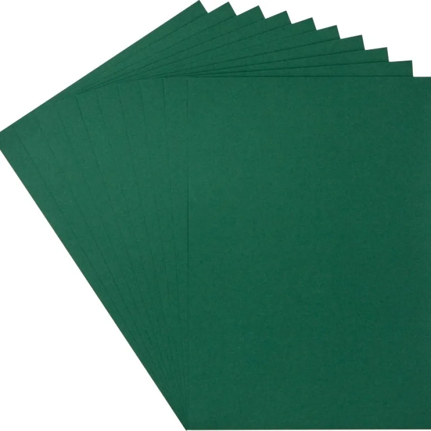 Deko-Papier/Stanz-Papier, 15,5 x 21,5 cm, 180g/m², 10 Blatt, dunkelgrün