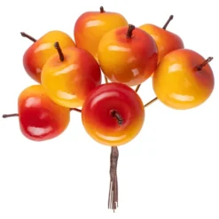 Deko-Äpfel am Draht, 12cm lang, 8 Stück