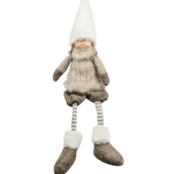 Deko-Puppe, Stefan, sitzend: 32cm hoch, mit Schlenkerbeinen