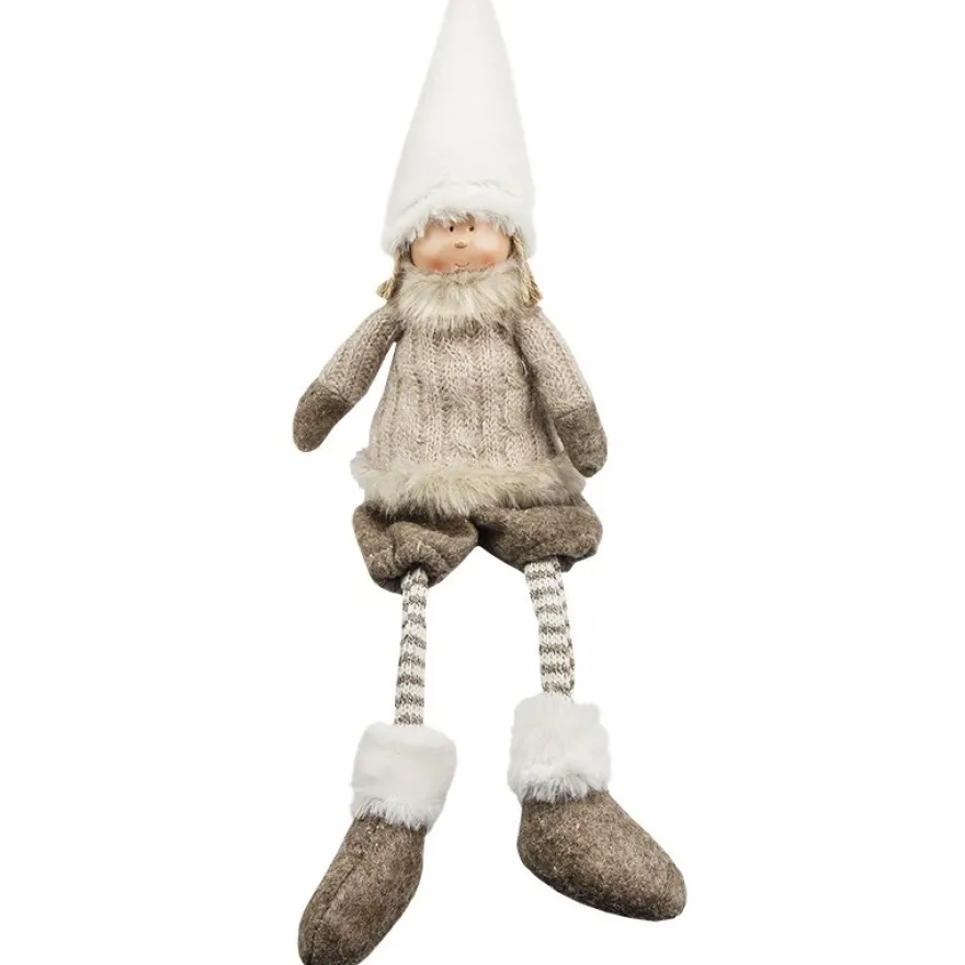 Deko-Puppe, Stefan, sitzend: 32cm hoch, mit Schlenkerbeinen