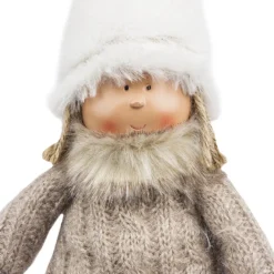 Deko-Puppe, Stefan, sitzend: 32cm hoch, mit Schlenkerbeinen