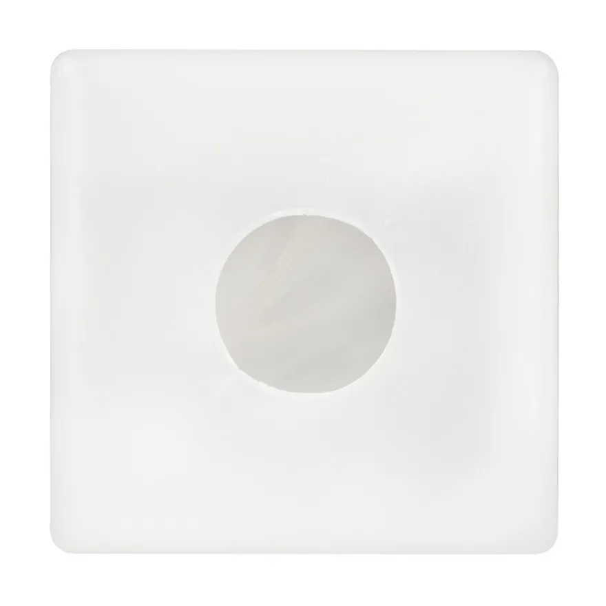 Deko-Quader, Rohling, 10cm x 10cm, 12cm hoch, transluzent-weiß