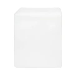 Deko-Quader, Rohling, 10cm x 10cm, 12cm hoch, transluzent-weiß