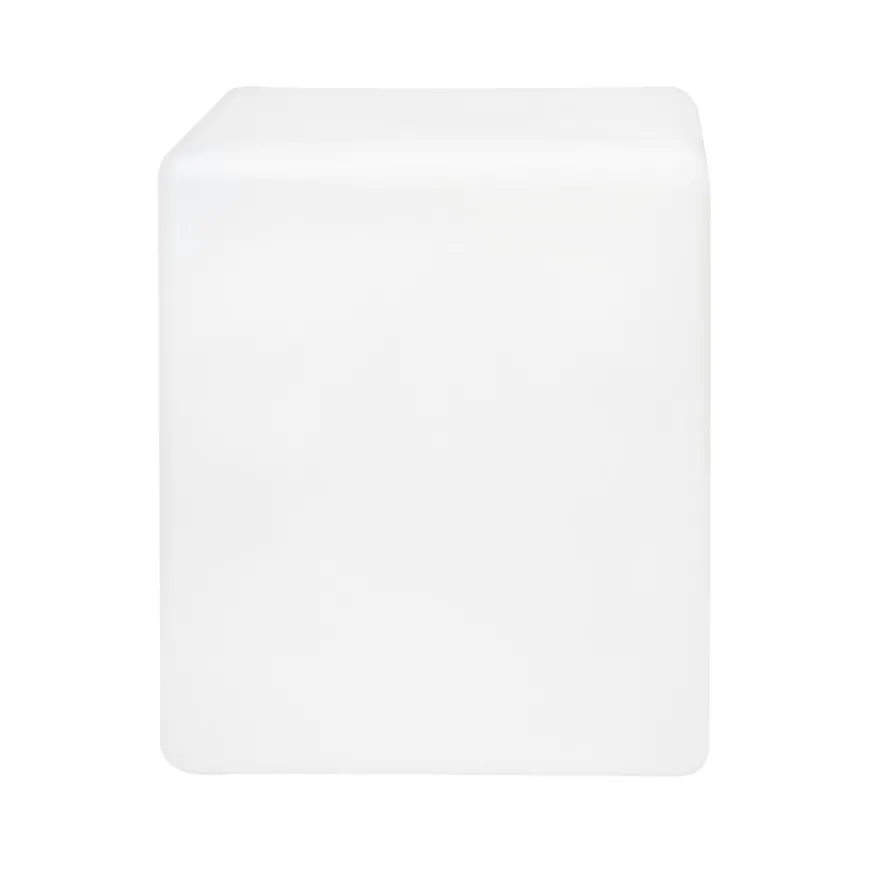 Deko-Quader, Rohling, 10cm x 10cm, 12cm hoch, transluzent-weiß