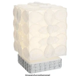 Deko-Quader, Rohling, 10cm x 10cm, 12cm hoch, transluzent-weiß