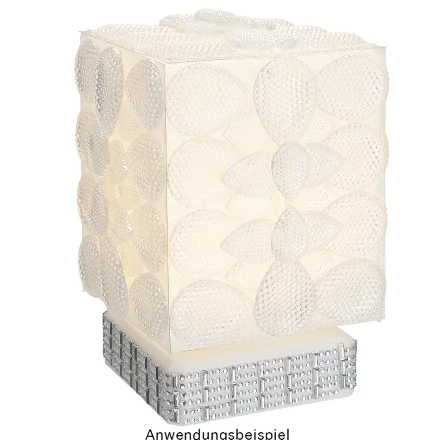 Deko-Quader, Rohling, 10cm x 10cm, 12cm hoch, transluzent-weiß