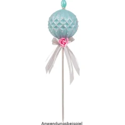 Deko-Reliefkugeln zum Aufhängen, Rohlinge, Ø 5cm, 5 Designs, weiß, 10 Stück